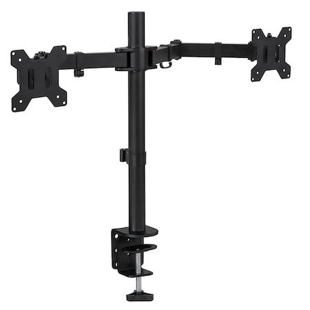 Betterbattery 27 in. Dual Monitor Desk Stand Mount for LCD LED Computer Displays BE913598